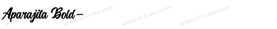 Aparajita Bold字体转换